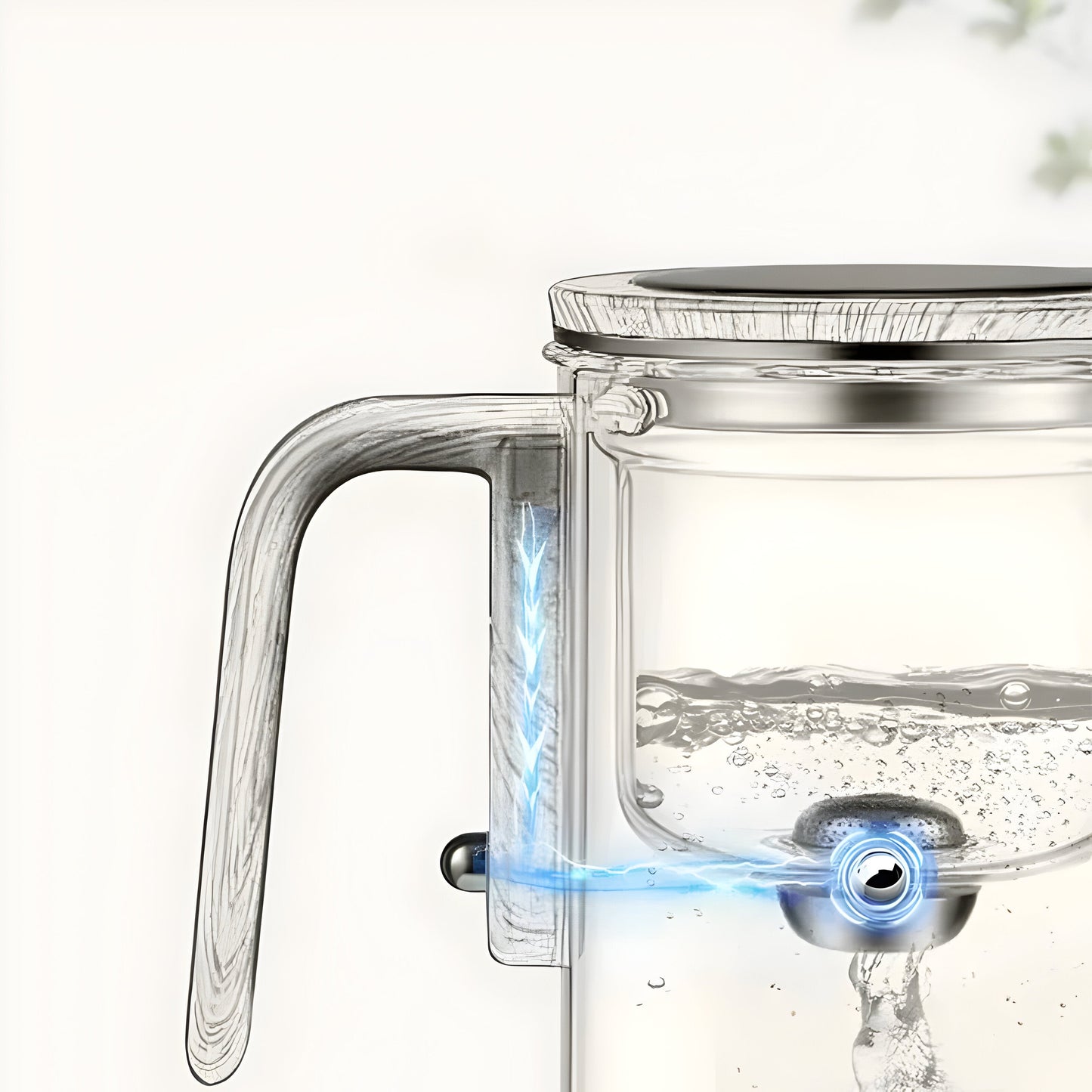 TranquilSip Teekanne – Magnetischer Schalter Filter Glas Teekanne | Brehn