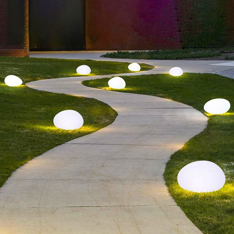 VIvolux | Shiny Moon Solar LED wasserdichte Gartenball-Lampe