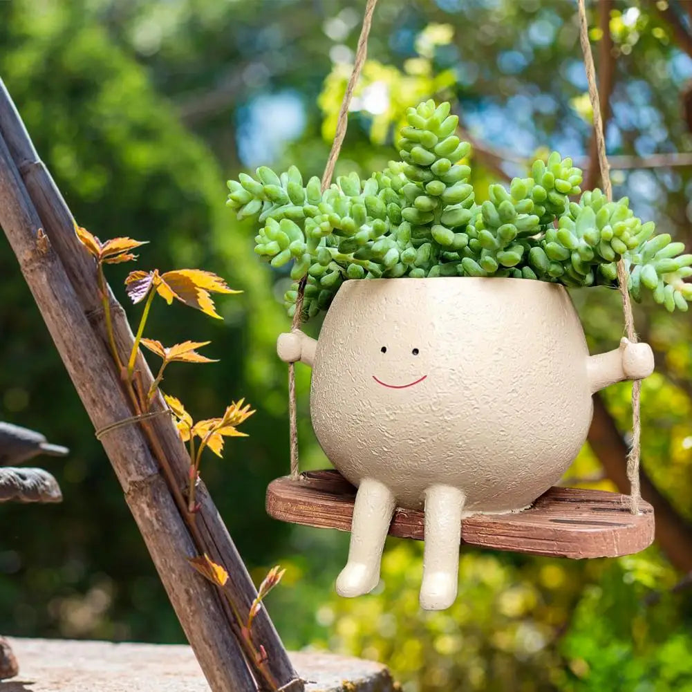 Swing Smiling Face Blumentopf | Brehn