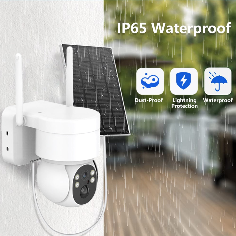 VIvolux | Outdoor-WiFi-Solarbetriebenen-Sicherheits-IP-Kamera