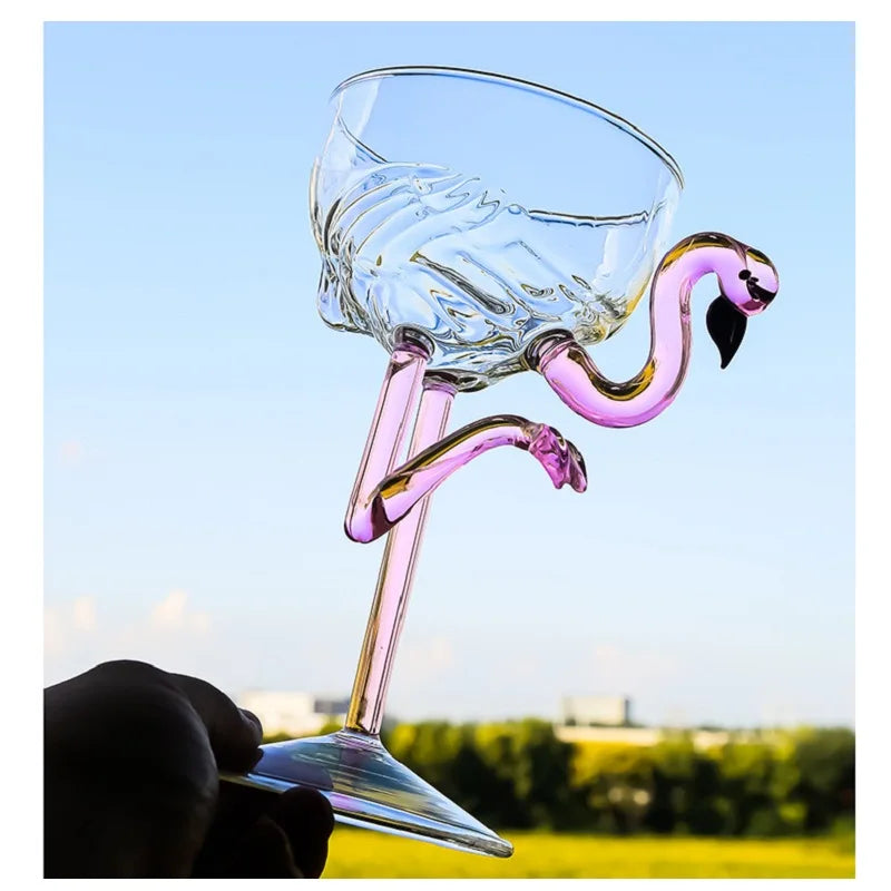 Pink Flamingo Cocktail Klare Party Gläser