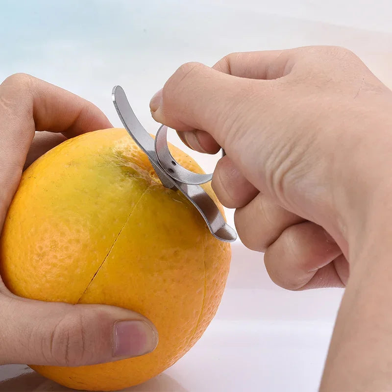 Brehn | Edelstahl Finger Einfach Obst Orange Schäler