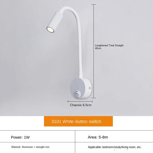 Brehn | Vielseitige LED-Wandleuchte: Modern, Flexibel, Perfekt zum Lesen im Bett