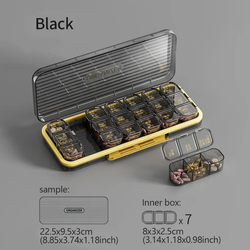 Brehn | LuxaMed Medikamentenorganisator | Elegant und praktisch, um Ihre Medikamente organisiert zu halten
