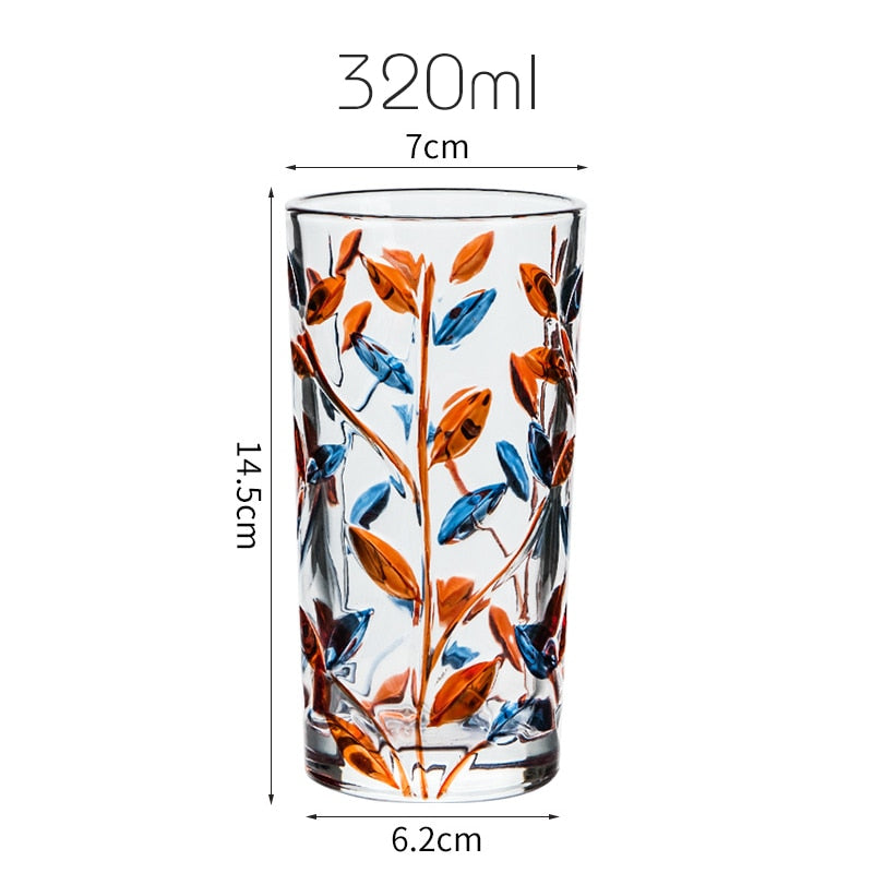 Handgemalte Blattglas-Tasse | Brehn