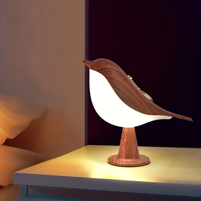 Brehn | Verspielt Vogel Nachtlampe – Touch-Steuerung & Einstellbare Lichtfarben