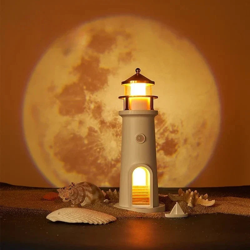 Moon Harbor Leuchtturm Nachtlampe