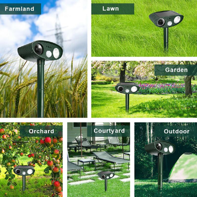 Solar Powered Ultrasonic Animal Repeller | Brehn