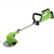 Akku-Rasentrimmer 600W, 51" verstellbarer Rasentrimmer und Freischneider mit 8 Klingen und zwei 24V-Akkus