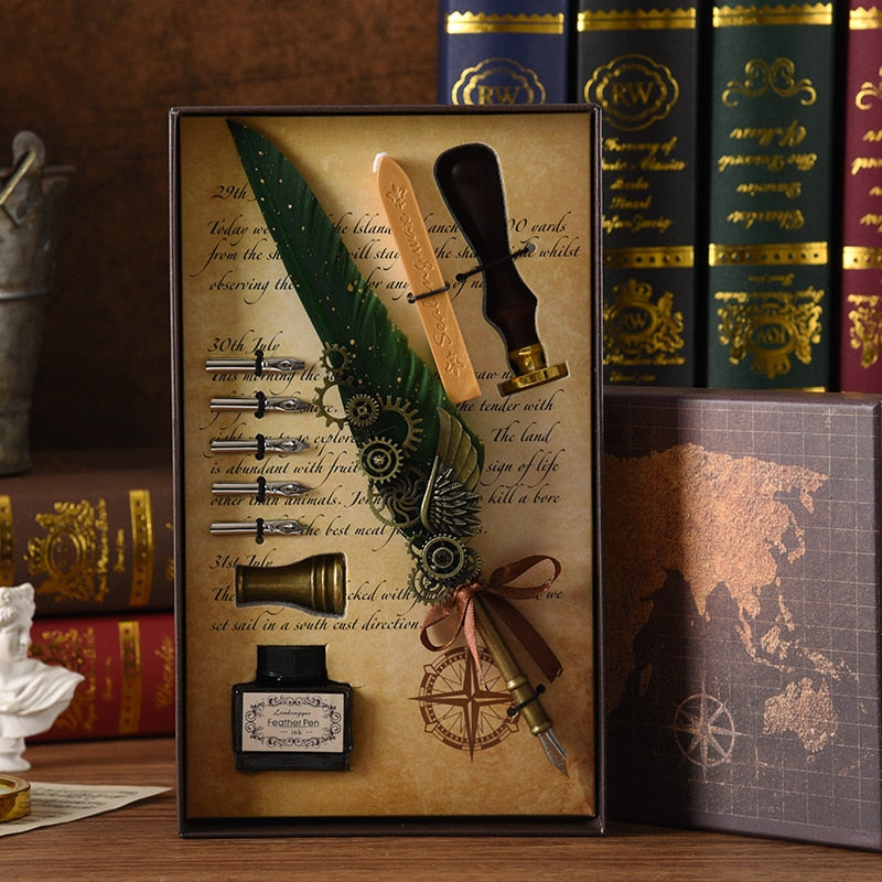 Brehn | Phoenix Feather Mechaniker Kalligrafie Stift Set