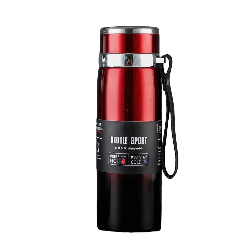 Edelstahl-Thermosflasche vakuumisoliert 1000 ml | Brehn