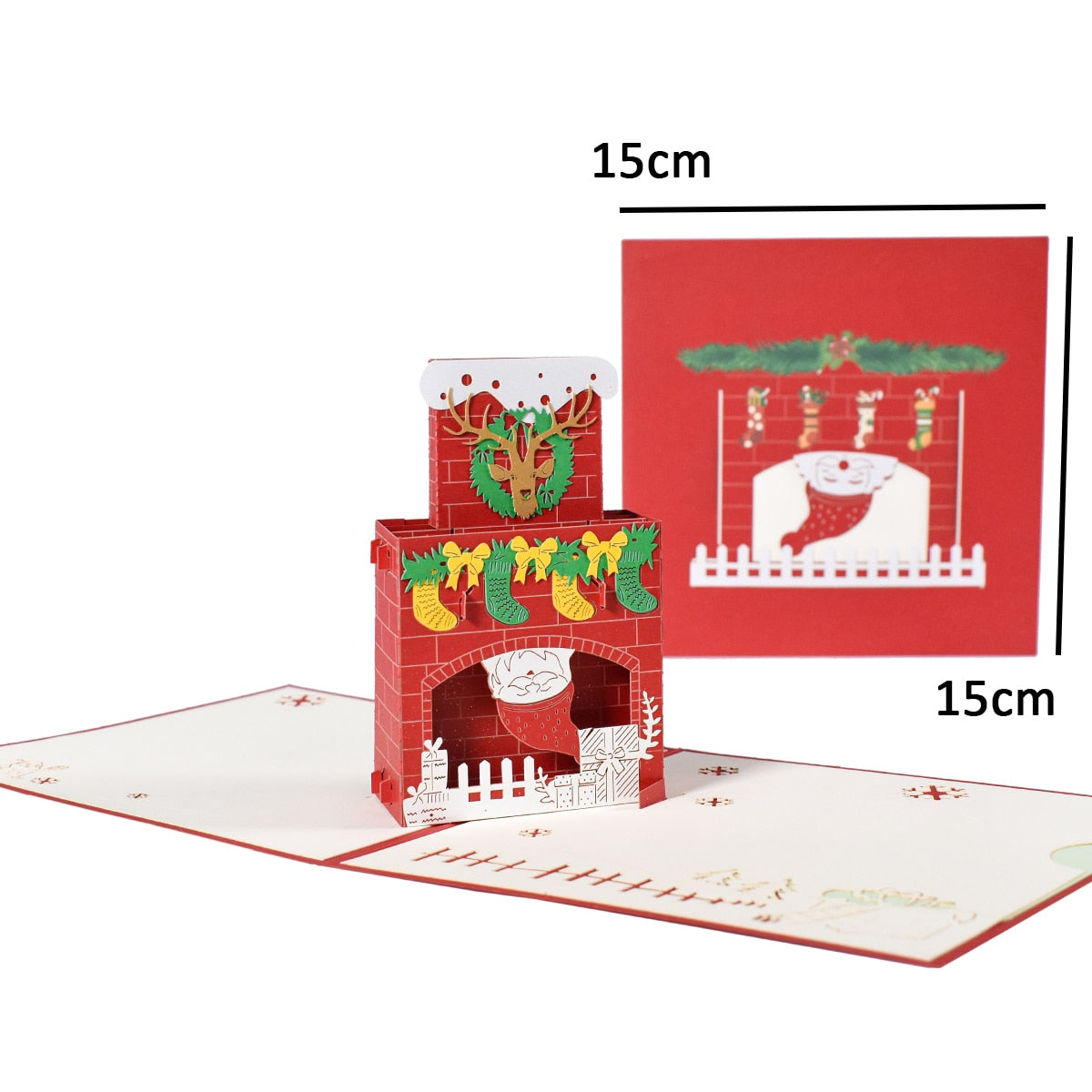 Brehn | 3D Pop-Up Fröhliche Weihnachtsgeschenkkarten
