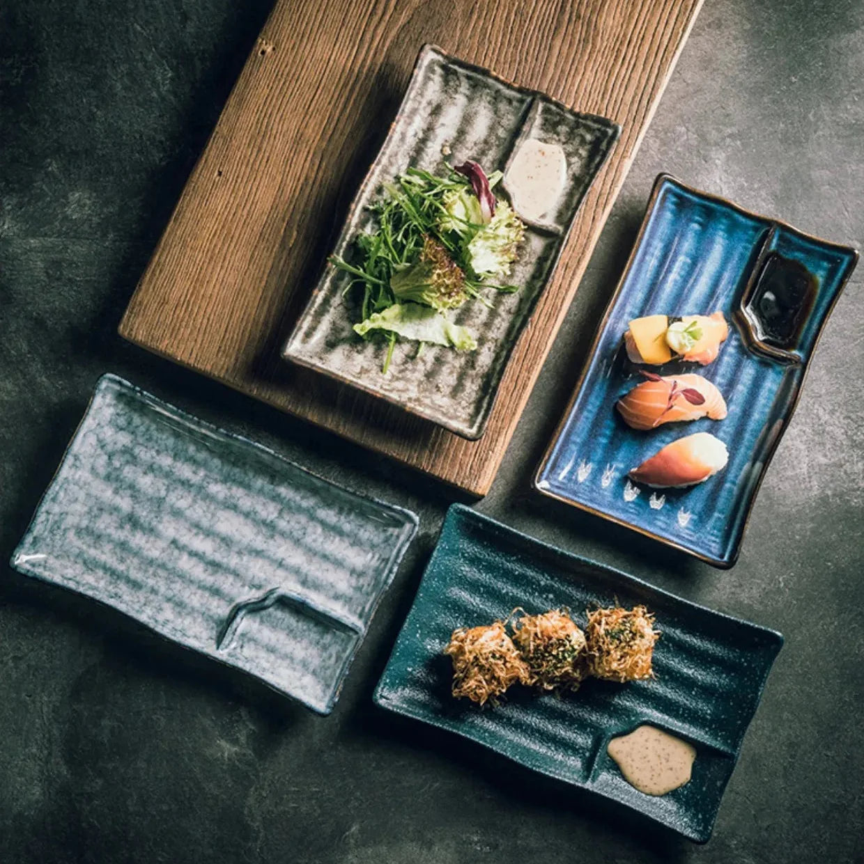 Artisan Keramische Sushi Teller Brehn