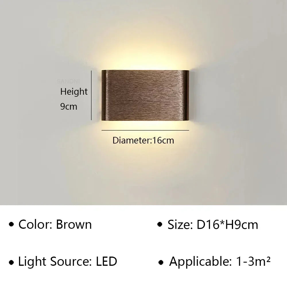 Brehn | LumiEra Moderne LED Wandleuchte | Stilvolles Design | Warmweißes Licht für Schlafzimmer, Flur & Badezimmer
