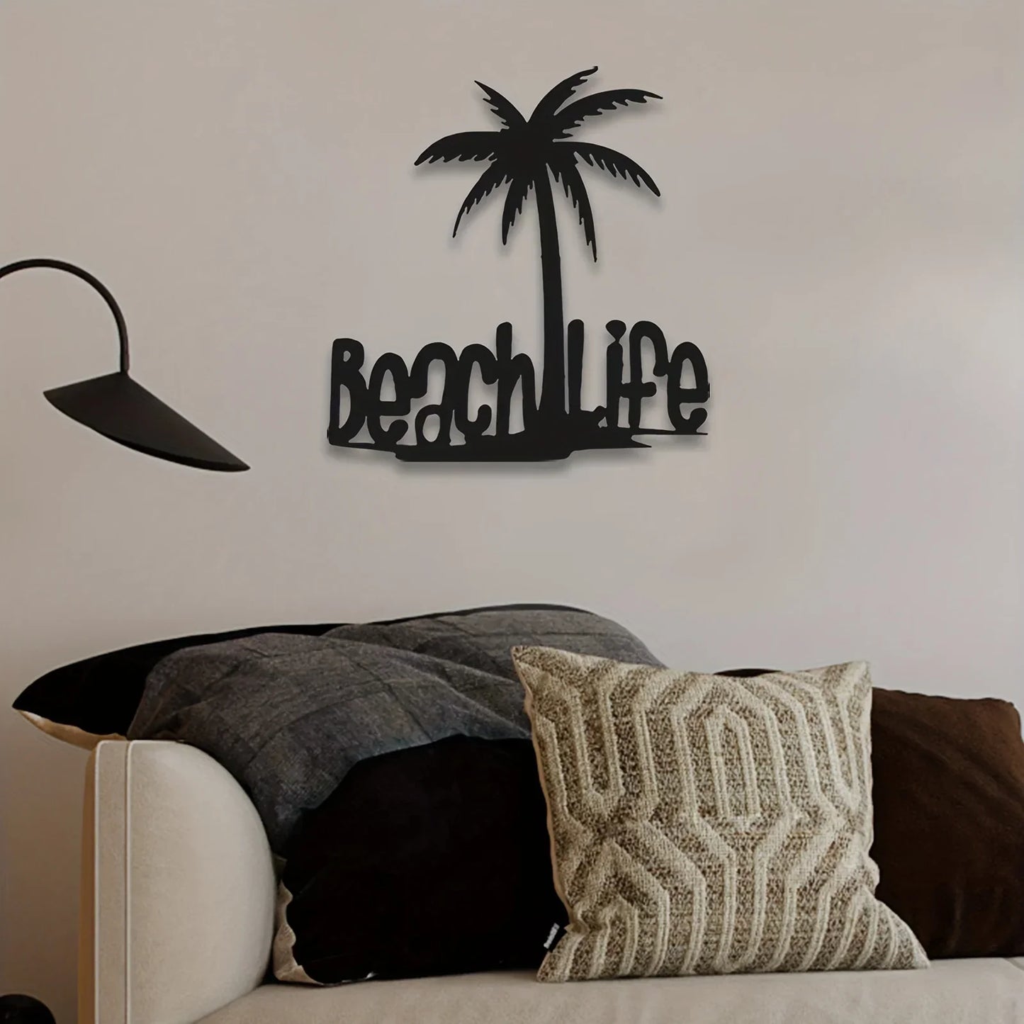 Beach Life Kokosnussbaum Metall Wandkunst 3D Dekoration Für Wohnzimmer Schlafzimmer Zuhause Büro Wand Dekoration | Brehn
