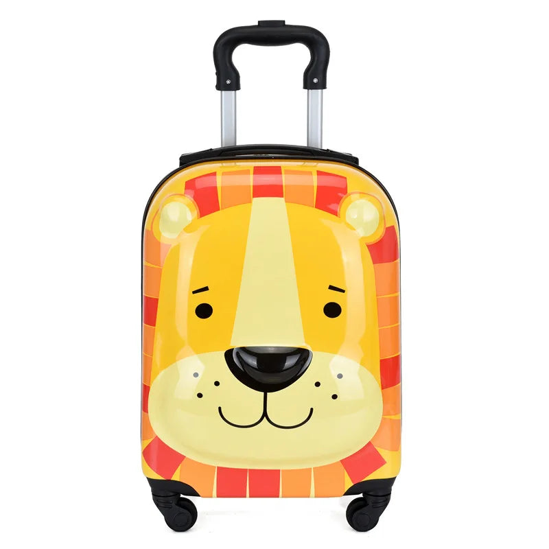 Sydney Kinderkoffer – 3D Tier Trolley mit 360° Rädern und verstellbarem Griff | Leicht und stoßsicher | Brehn