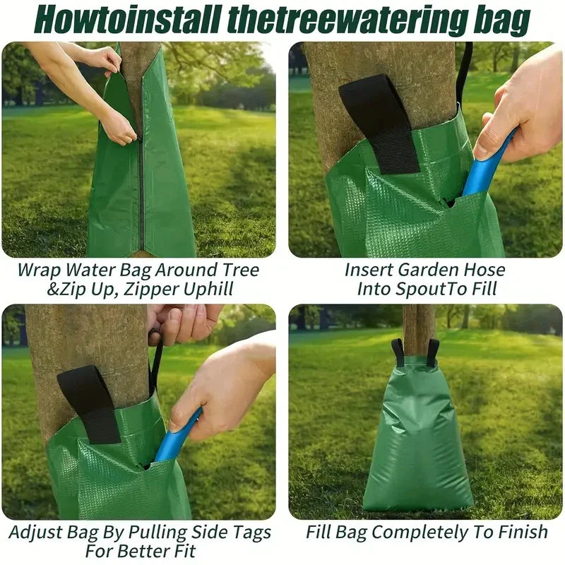 Brehn | Baumgießbeutel AquaTree 20 | 75L Kapazität | Wiederverwendbar & Langfristige Bewässerung | Für Garten- & Landschaftspflege