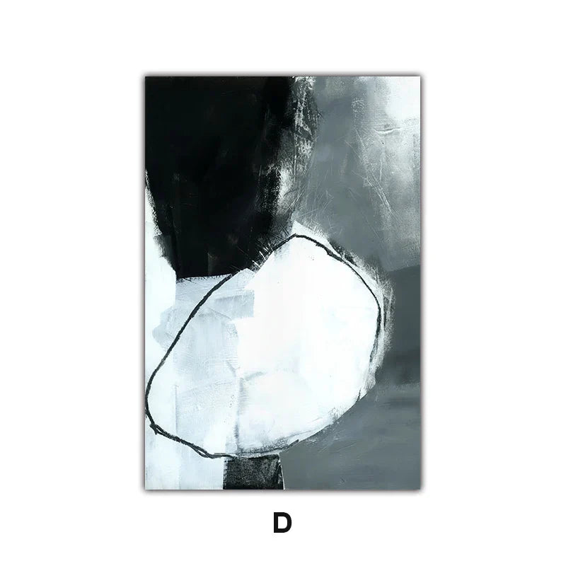 Dunkle Steine Abstrakte Wandkunst Fine Art Leinwanddrucke Nordic Bilder Für Moderne Wohnung Wohnzimmer Büro Dekor | Brehn