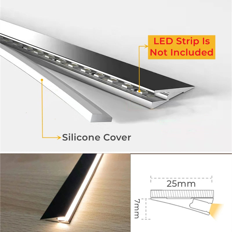 InvisiBrehne Oberfläche Aluminium Dünnes Lichtpanel
