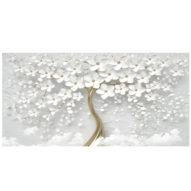Abstract Floral Big Blossom Petal Tree Wandkunst Feine Kunst Leinwanddrucke Bild Für Wohnzimmer Schlafzimmer Salon Kunst Dekor | Brehn