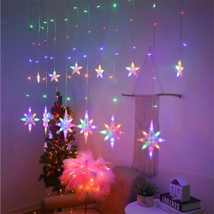 Brehn | Solar Moon Star Lampe LED Lichterkette Dekoration