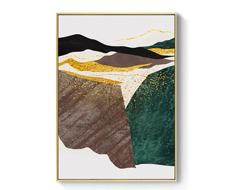 Abstrakte Berglandschaft Wandkunst Fein Kunst Leinwanddrucke Bilder für modernes Apartment Wohnzimmer Schlafzimmer Hotelzimmer Kunst Dekor | Brehn