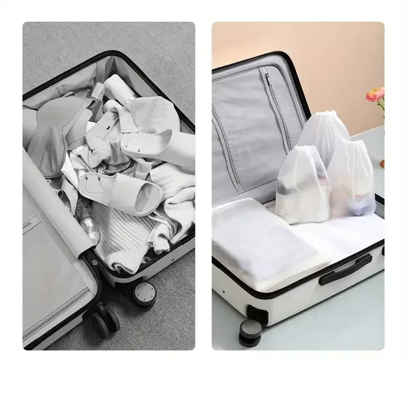 Travix Schuhbeutel-Set | Wasserdicht & Transparent | 10er-Pack | Für Reisen & Alltag