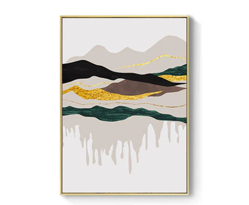Abstrakte Berglandschaft Wandkunst Fein Kunst Leinwanddrucke Bilder für modernes Apartment Wohnzimmer Schlafzimmer Hotelzimmer Kunst Dekor | Brehn