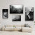 Moderne Kunst Abstrakte Gespenstische Figuren In Der Wand Leinwanddrucke Schwarz Weiß Wandkunst Poster Bilder Für Wohnzimmer Schlafzimmer Kunst Dekor | Brehn