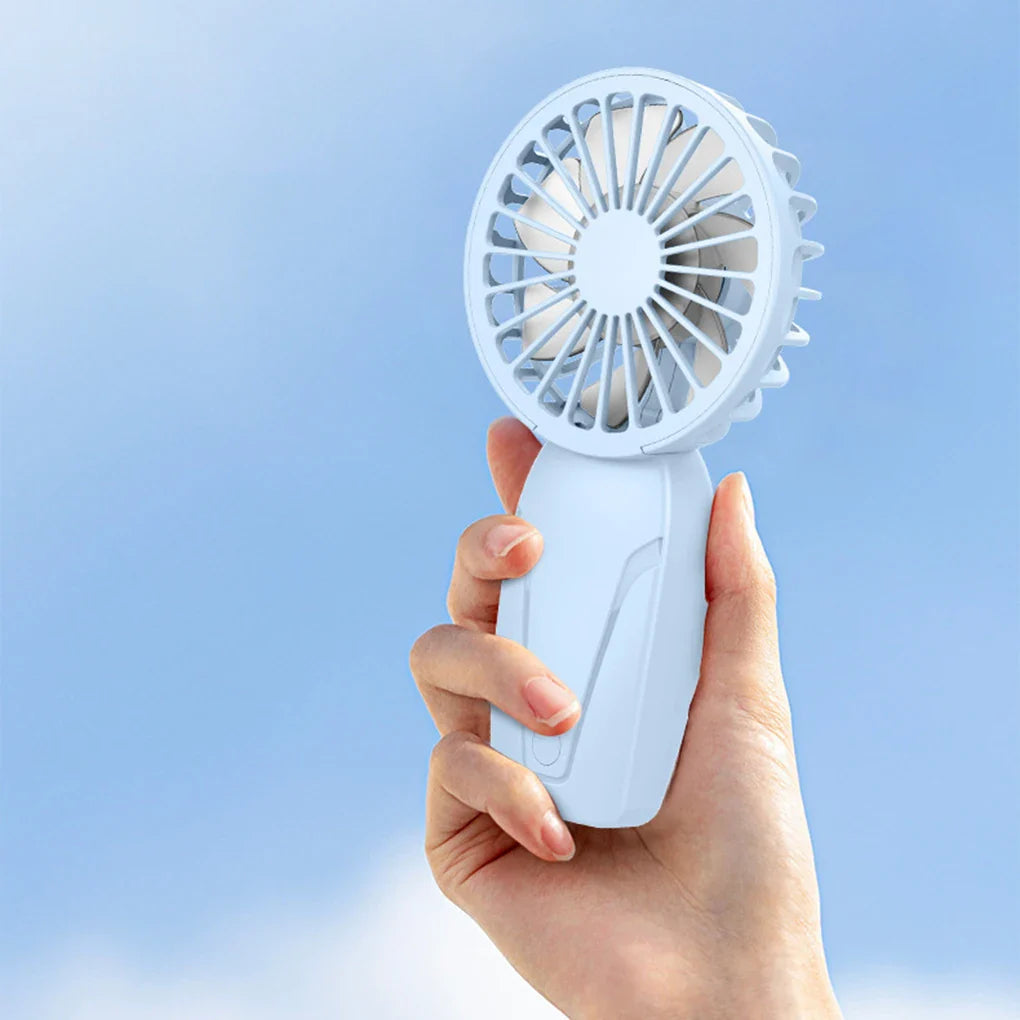 Portabler Handheld Mini Ventilator – Leichter ABS USB-wiederaufladbarer Taschenventilator für kühlende Erfrischung unterwegs | Brehn