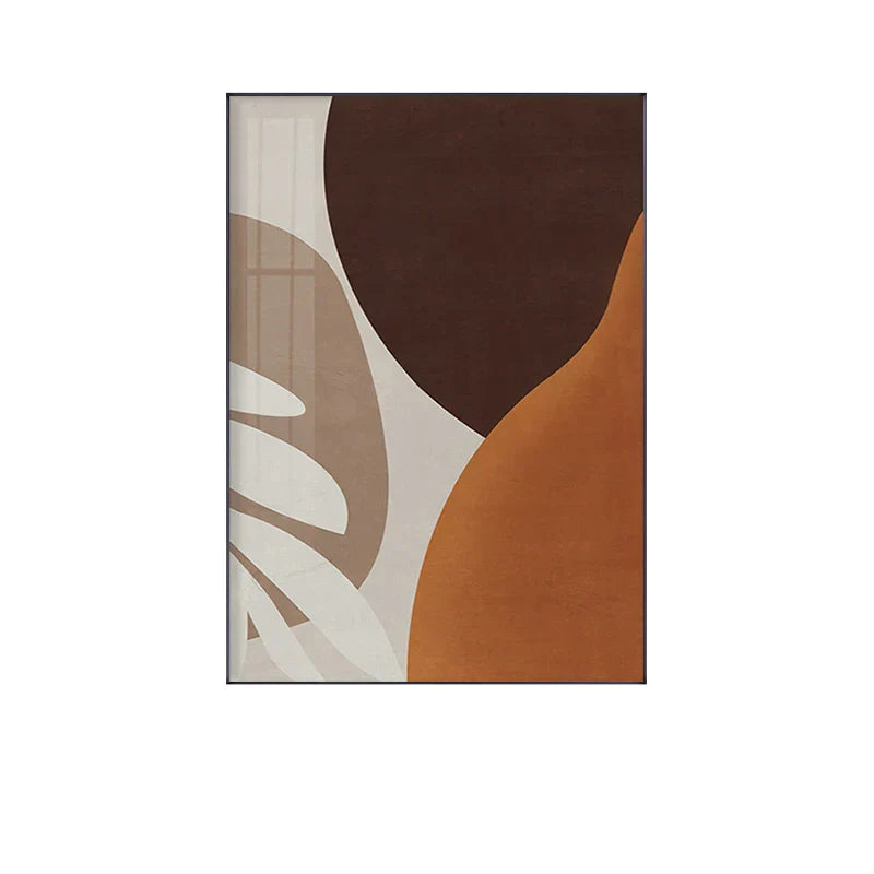 Moderne abstrakte erdige Töne geometrische Wandkunst Fine Art Leinwanddrucke Bilder für Wohnzimmer Esszimmer zeitgenössische Wohnkultur | Brehn