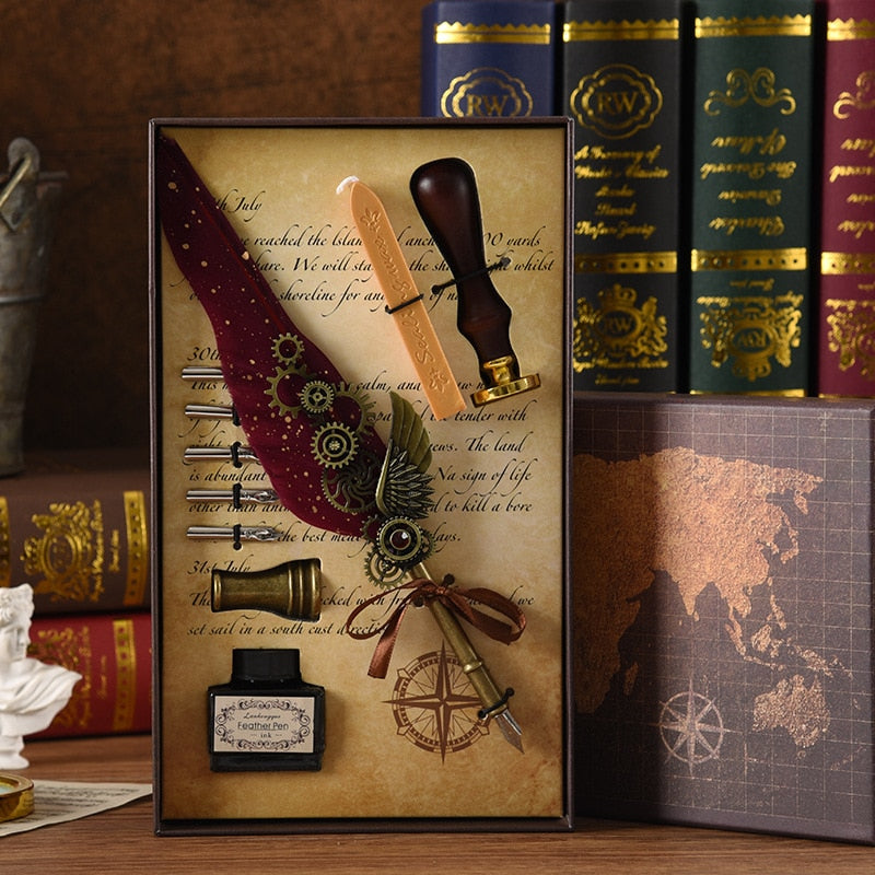 Brehn | Phoenix Feather Mechaniker Kalligrafie Stift Set
