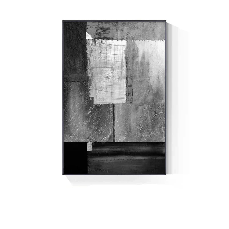 Blau-Grau Industrie Abstrakte Wandkunst Feine Kunstleinwanddrucke Moderne Kunst Für Zeitgenössisches Wohnzimmer Esszimmer Home Office Foyer Kunst Dekor