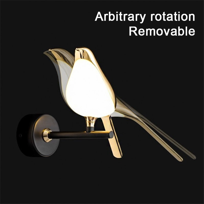 Brehn | Moderne nordische Wandvogel Lampe
