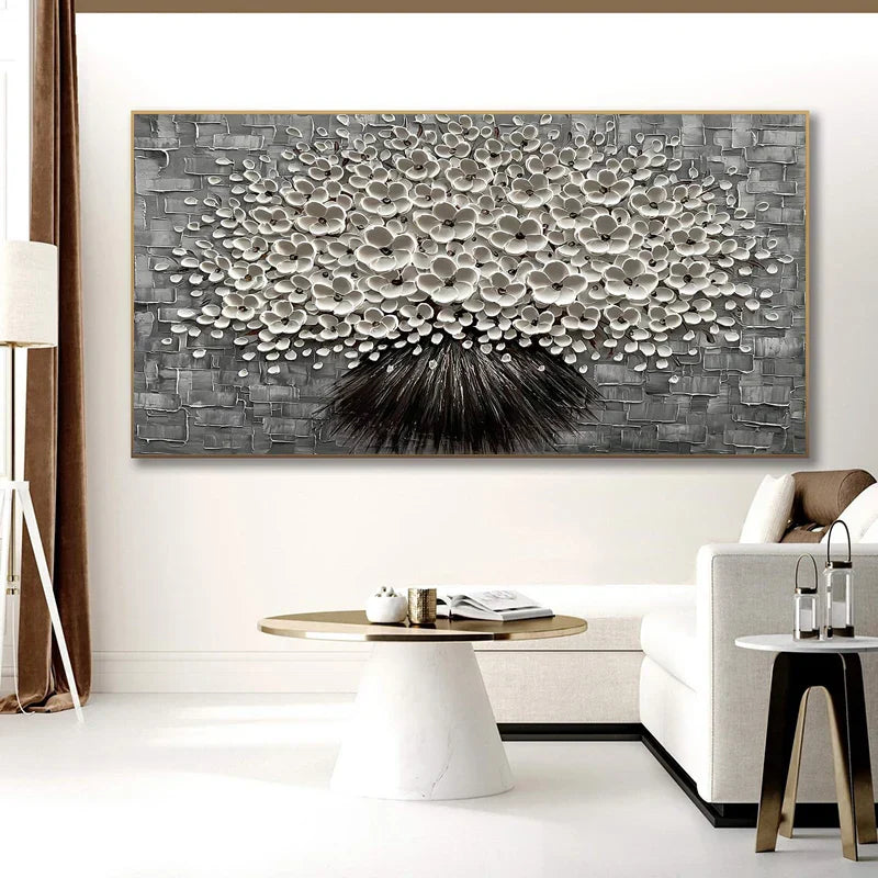 Moderne abstrakte Blumenbaum Wandkunst Fine Art Leinwanddrucke Große Größen Bilder Für Wohnzimmer Schlafzimmer Home Office Kunstdekoration | Brehn