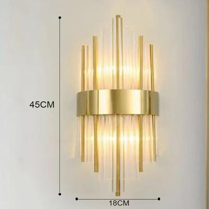 GoldenLuxe Elegante LED-Wandleuchte | Luxuriöses Design in Gold | Stilvolle Wandbeleuchtung