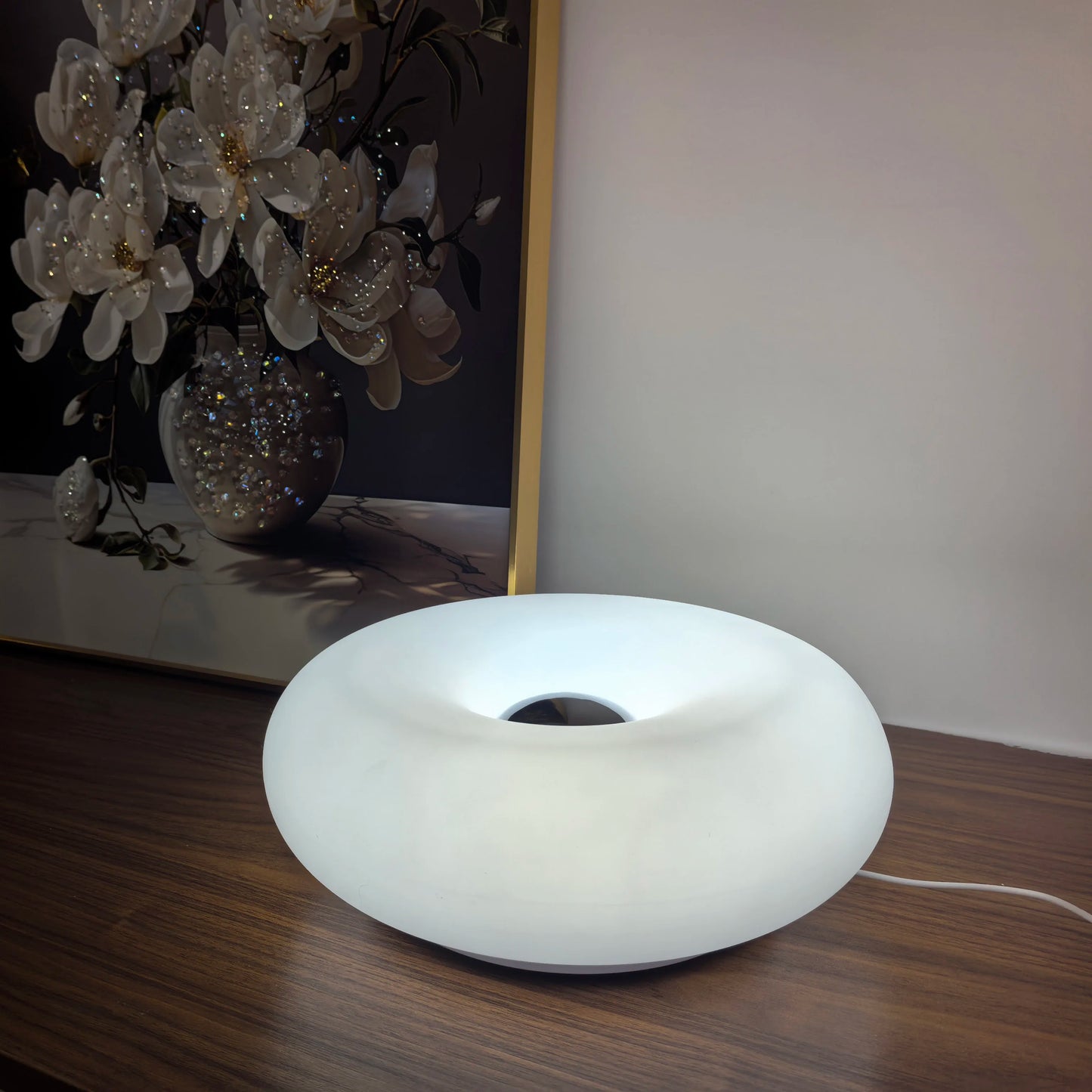Brehn | Tischlampe Luminoro Bauhaus | USB & Touch | RGB 16 Farben mit Fernbedienung | Ambientelicht für Wohn- & Schlafzimmer