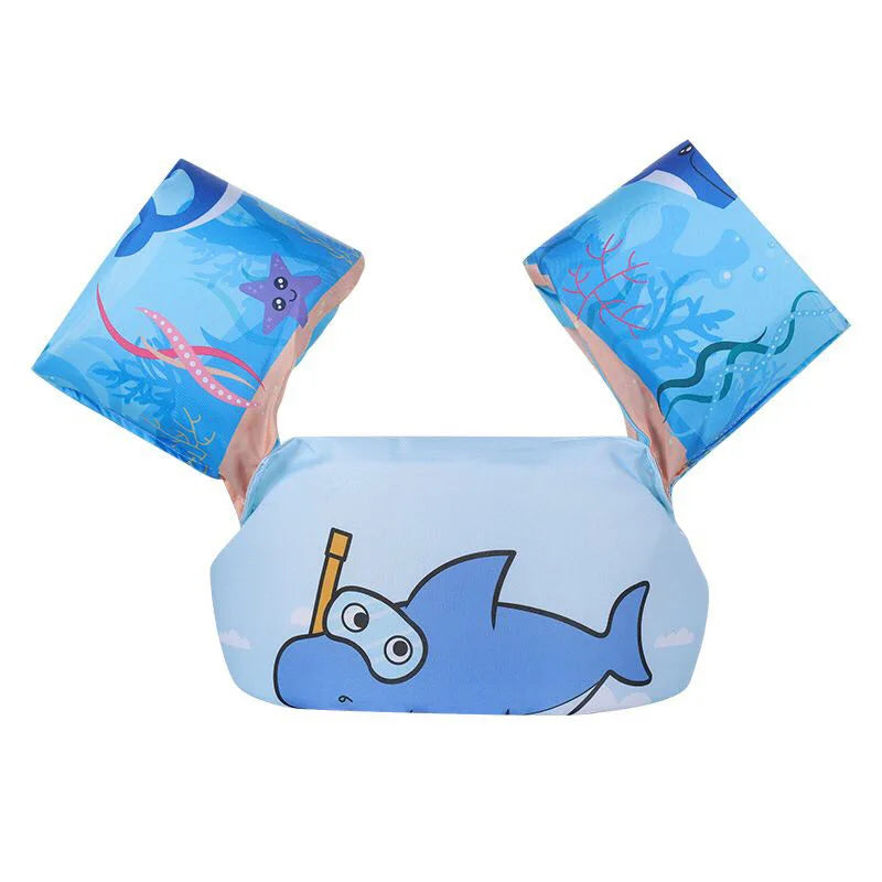 Brehn | FLOTTY Kinder Schwimmhilfe | Rettungsweste mit Armflügeln | Verstellbarer Doppelverschluss | Für Kinder bis 25 kg