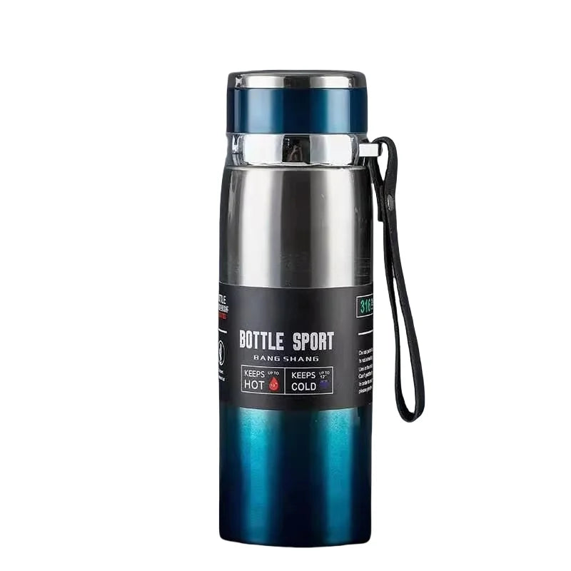 Edelstahl-Thermosflasche vakuumisoliert 1000 ml | Brehn