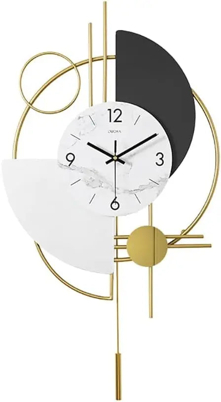 Brehn | Gold 3D Uhr für moderne Innenräume