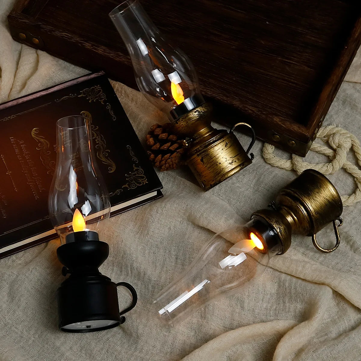 Vintage Lampe – Retro Design mit warmem LED-Licht für Wohnzimmer oder Esszimmer | Brehn