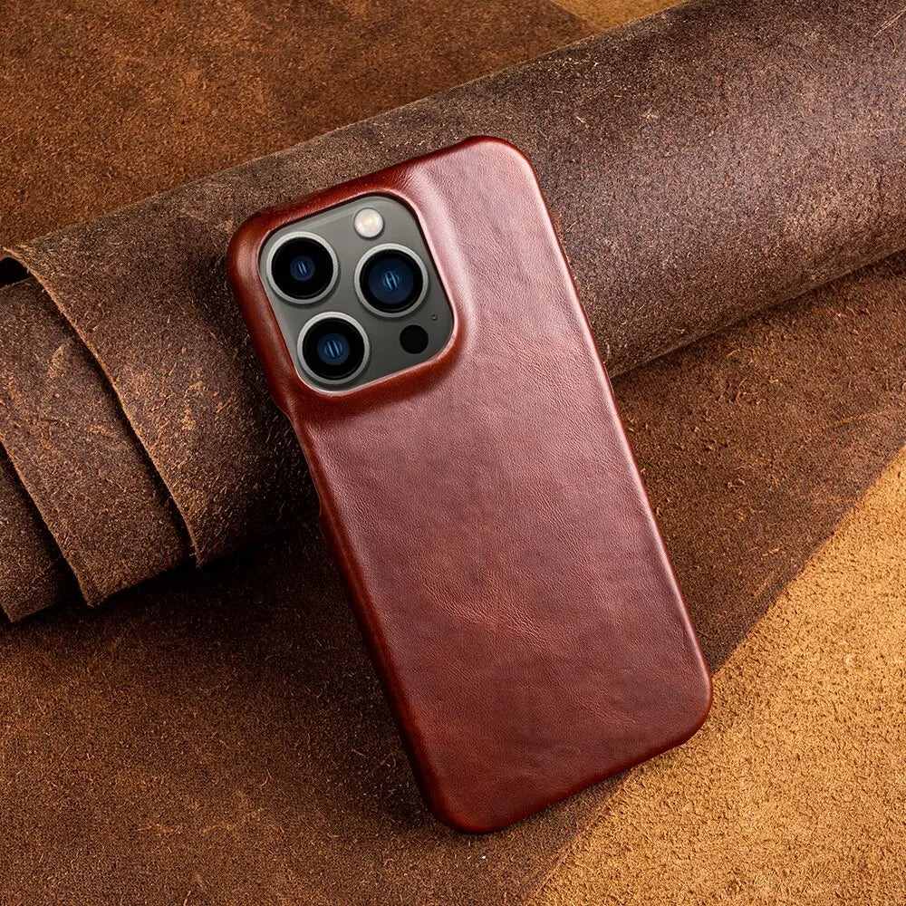 BowLift | RoyalLeather: Luxurious, handcrafted case made of genuine cowhide leather for the iPhone