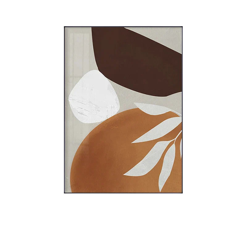 Moderne abstrakte erdige Töne geometrische Wandkunst Fine Art Leinwanddrucke Bilder für Wohnzimmer Esszimmer zeitgenössische Wohnkultur | Brehn