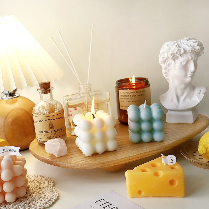Brehn | BubbleGlow Kerze | Vervollständigen Sie Ihr Interieur mit dieser schönen und trendigen Kerze
