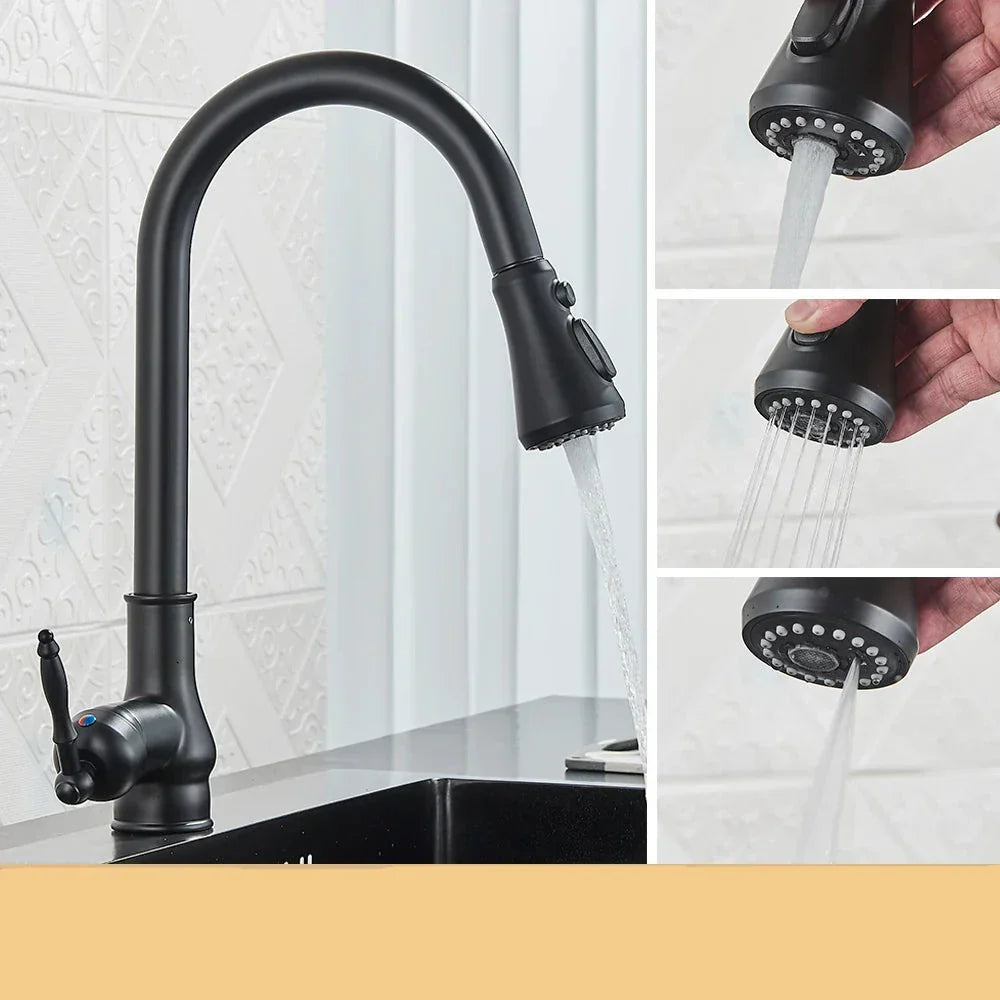 Brehn | VintageTap Wasserhahn - Antike Messing Küchenmischerhahn
