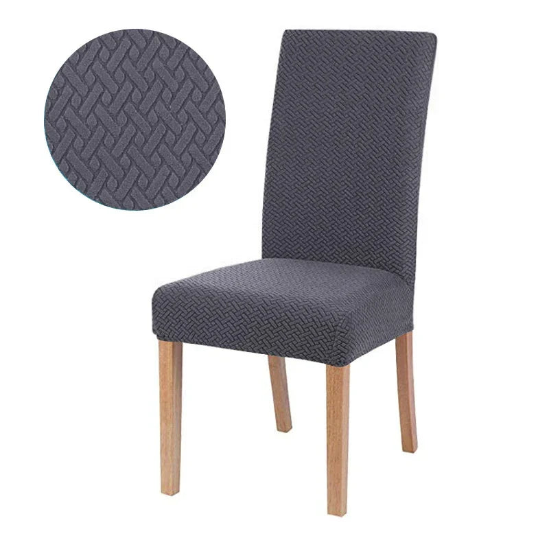 Brehn | Stuhlhusse Velvona | Elastisch & Dick Gepolstert | Jacquard-Stretchbezug | Waschbar & Knitterfrei