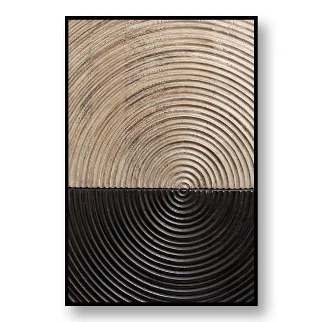 Abstrakte schwarze goldene Baumringe Wandkunst Fine Art Leinwanddrucke Licht Luxus Bilder für Wohnzimmer Foyer Eingangsbereich Empfangsraum Kunst Dekor
