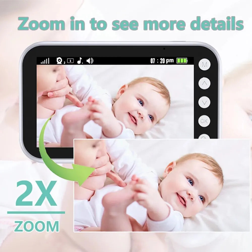 Baby Monitor Überwachung Nachtsicht Musik Nanny Kamera