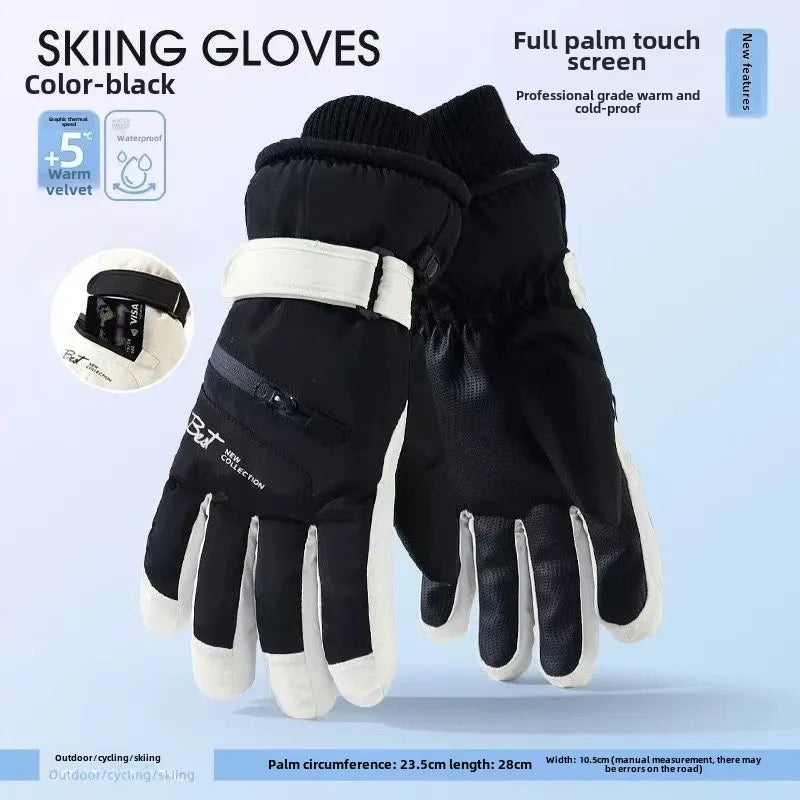 Brehn | GlacioShield Pro Gloves | Waterproof Winter Gloves | Touchscreen & Non-Slip | Warm Fleece Lining for Skiing, Cycling & Outdoor