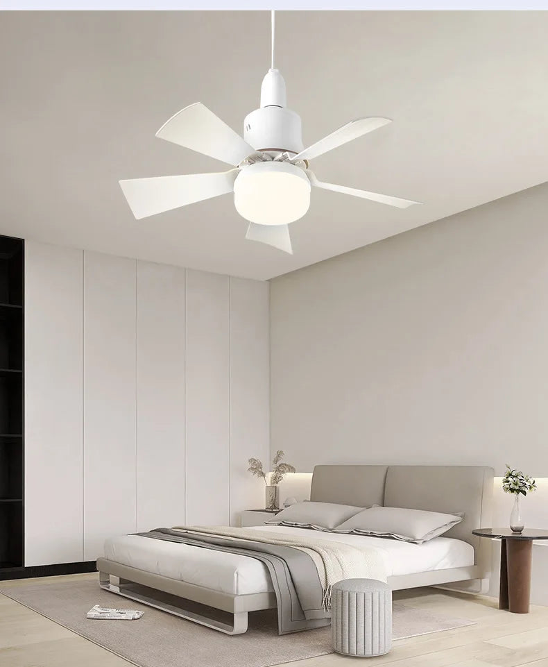 30W E27 Deckenventilator Licht mit Fernbedienung - LED Dimmfunktion, intelligenter leiser Ventilator für Schlafzimmer & Wohnzimmer | Brehn